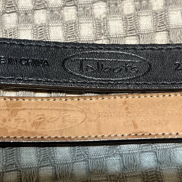 Talbots Bundle of 5 belts, 4 leather and 1 leather with cloth front.  xl sizes - Picture 9 of 12